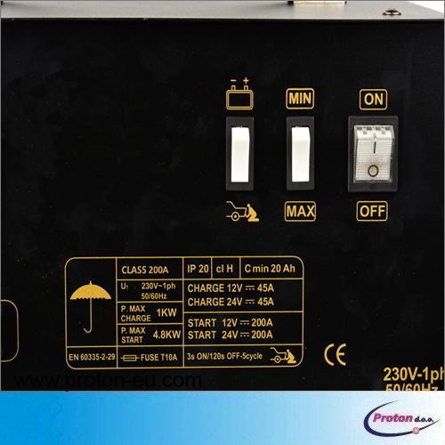 Akumulatorski polnilec in zaganjalnik 12 V 400 A 24 V 700 A 3 - Proton d.o.o.